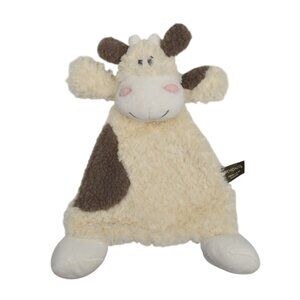 Demdaco Cozie Collection Moozer Cow Rattle Blankie Lovey Lovie